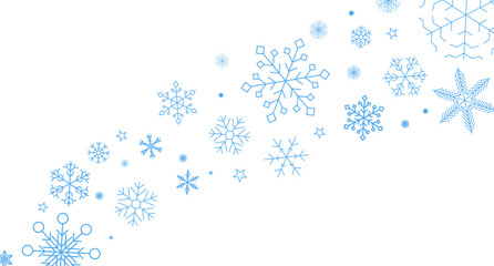 Naklejka premium Snowflake set on isolated background. Isolated snowflake vector icon logo snow Xmas character symbol collection. Frost background. Christmas icon. Happy New Year 2026. Vector illustration