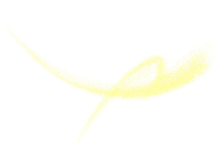 Abstract Gold Yellow Light Glitter Swirls PNG Shape on Transparent Background