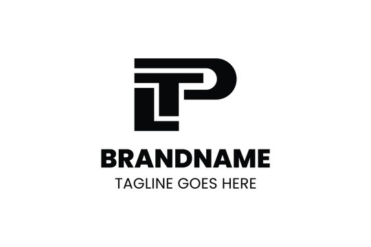 Letters LTP Monogram Logo, for LTP LPT TLP TPL PLT PTL initials