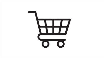Modern shopping cart icon with a prominent buy now call to action for e commerce and online retail