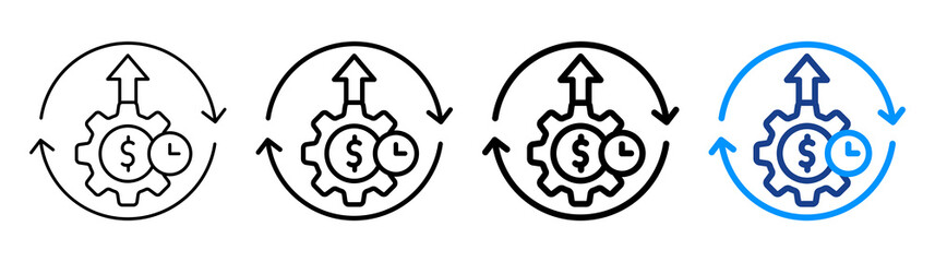 Cost Effective Icon Different Style Outline Collection Set