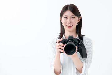 カメラ　女性