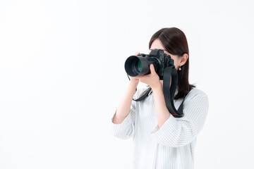 カメラ　女性