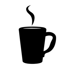 cup of coffee Vector Graphic, Coffee Cup Vector Silhouette, 