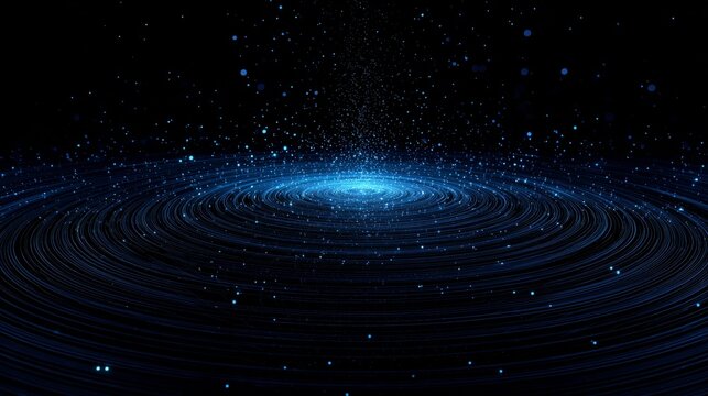 Holographic data stream in deep black space