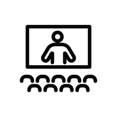 Seminar outline icon vector design good for web or mobile app
