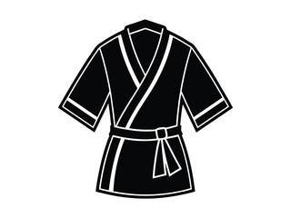 kimono sketch silhouette icon vector illustration