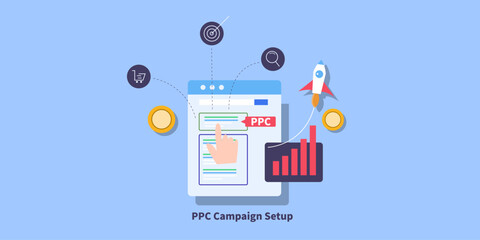 PPC ad click online business or brands perform like rocket, accelerates digital sales, capture audience and gain instant visibility on organic search environment.