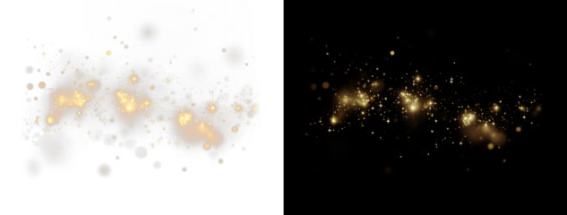 Elegant Christmas Glowing Dust PNG Overlay for beautiful designs Transparent Magic Sparkle Photo enhancement