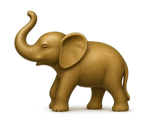 Obraz premium Metallic Elephant Figurine