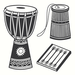 Vector art of musical instrument on