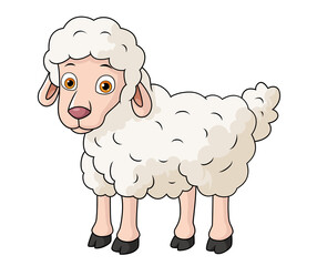 vector illustration of sheep