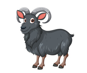 black and white goat