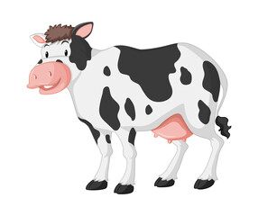cow on white