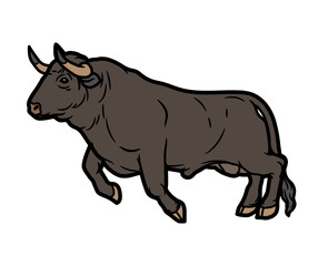 black and white rhino