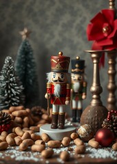 Peanuts and nutcracker nutcrackers holiday  decoration christmas toy festive merry celebration