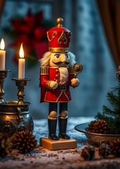Nutcracker in action a moment of culinary delight captured nutcrackers holiday  decoration christmas toy festive merry celebration