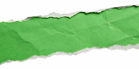 green torn paper background