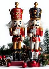 Lever nutcracker isolated nutcrackers holiday  decoration christmas toy festive merry celebration