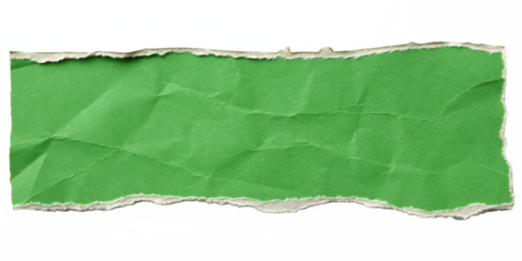 green torn paper background