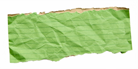 green torn paper background