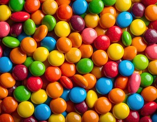 Colorful Candy Background Bright Round Sweets