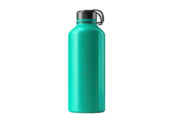 Teal metal water bottle