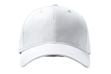 White blank baseball cap