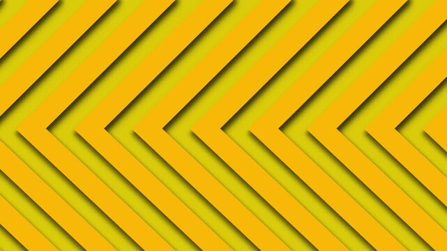 Yellow Chevron Pattern with Subtle Shadow Effect and Diagonal Lines abstract background