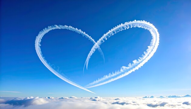 heart shaped cloud - Powered by Adobe