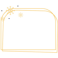 Obraz premium Merry Christmas and New Year Frame