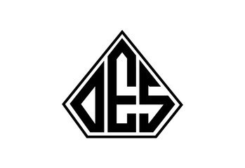 DES Custom Monogram Logo Design.