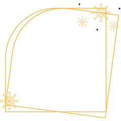 Obraz premium Merry Christmas and New Year Frame