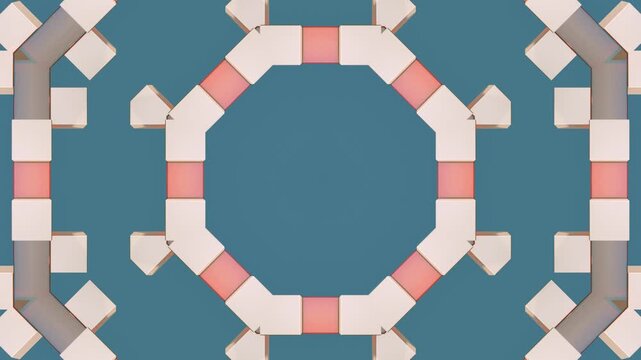 Hypnotic 3D mandala kaleidoscope with vibrant geometric patterns and ornamental symmetry, designed for use in music visualizers, psychedelic art, and creative marketing materials