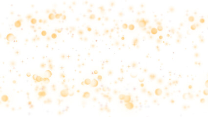 Beautiful Glowing Golden Illumination Illustration on Transparent Background