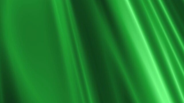 beautiful romantic sexy draped forest emerald green silk satin taffeta fashion fabric material floating slowly and sensually in the light floaty breeze 4K motion graphic animation background wallpaper