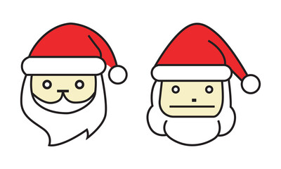 Minimalist Santa Claus Avatars