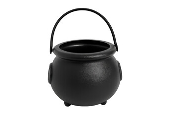 Black cauldron pot for halloween witch brewing magic