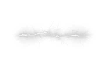 A striking set of white lightning bolts displayed on a black background