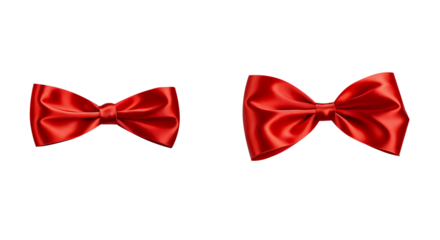 ribbon bow on a clear backdrop
