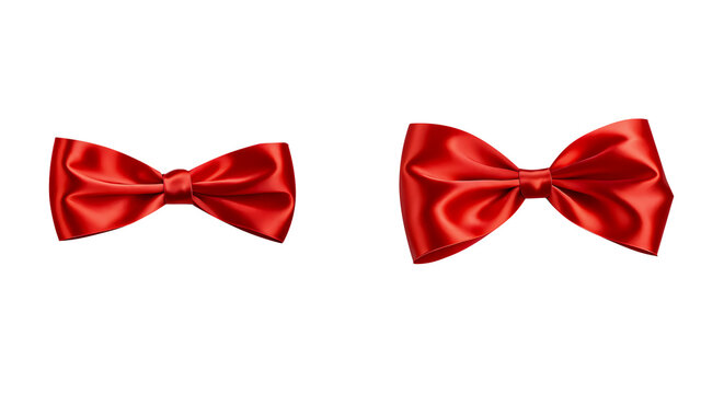ribbon bow on a clear backdrop
