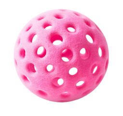 Pink Spherical Object with Perforated Surface Decorative Element for Unique Visuals Style