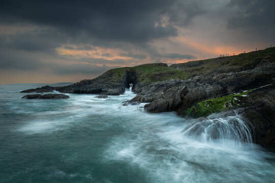 Stormy evening at Garretstown Beach, Old Head of Kinsale, county Cork, Ireland