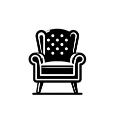Modern Lounge Chair Vector Illustration