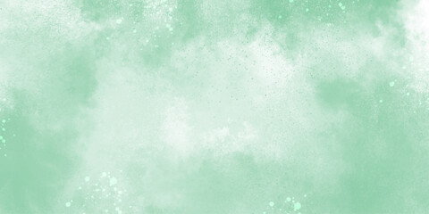 Abstract soft mint green watercolor background texture design. Aquarelle painted textured canvas design. vector illustration background with copy space for text design, greeting card, template. 