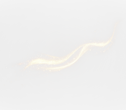 A yellow wave moves gracefully through the air on a bright background