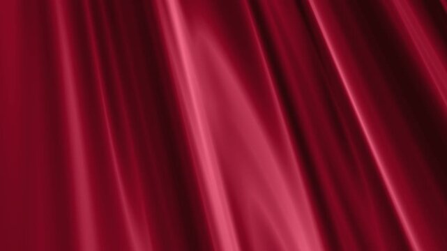 beautiful romantic sexy draped seductive scarlet silk satin taffeta fashion fabric material floating slowly and sensually in the light floaty breeze 4K motion graphic animation background wallpaper