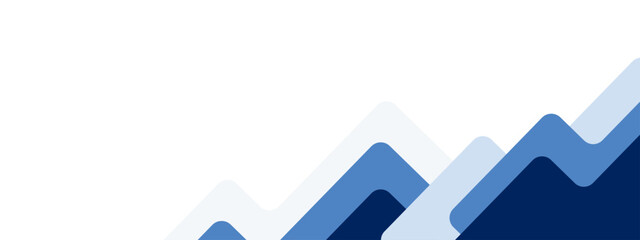 Abstract geometric blue background. Corporate banner design. Business growth concept illustration