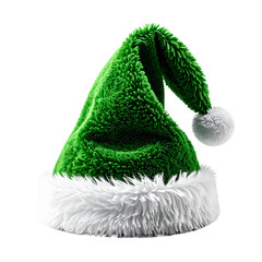 Festive Cheer: A vibrant green elf hat with fluffy white trim, evoking the joy and magic of the holiday season.