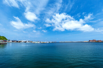 【深浦港】漁港の風景